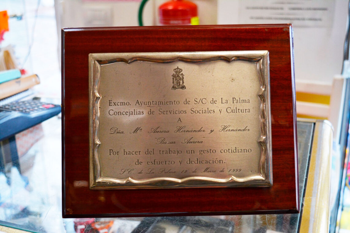 Mujer destacada 1999 en Santa Cruz de La Palma, Aurora Hernández